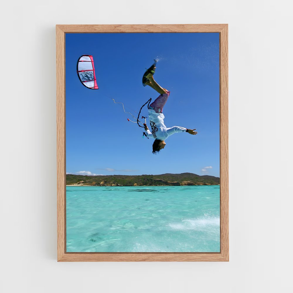 Poster Vol de la Fierté – affiche Kitesurf (vue 4)